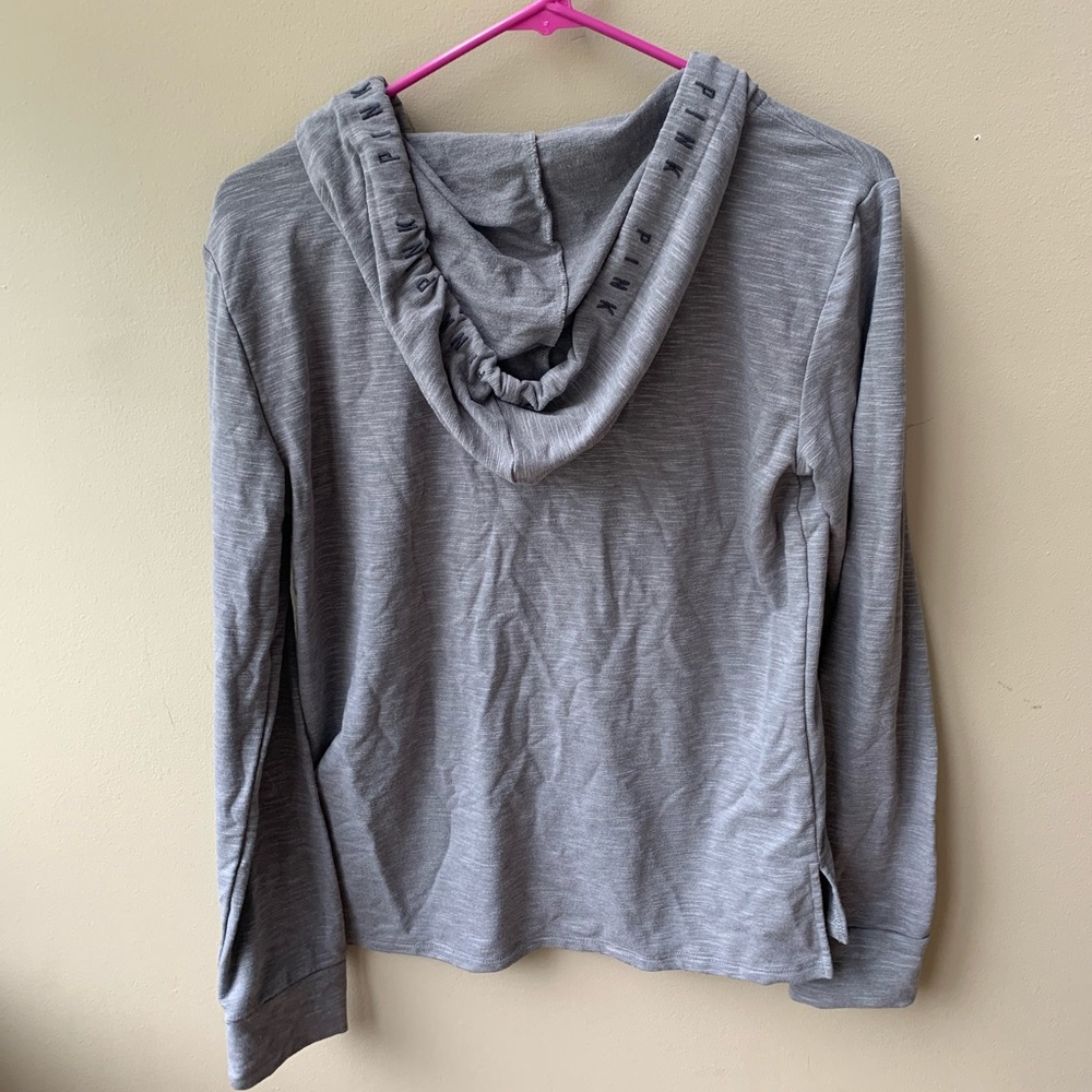 PINK Gray Quarter-Zip - Picture 2 of 6